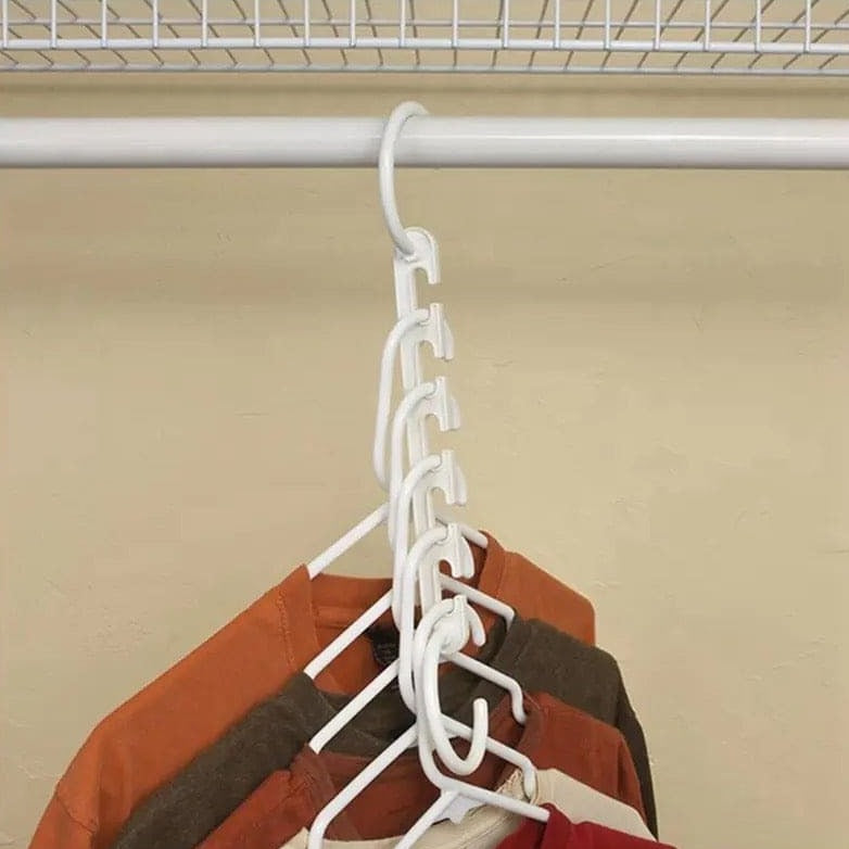 Pack Of 8 Wonder Hanger, Multifunctional Magic Hangers, Plastic Scarf Cabinet Storage Hangers For Clothes, Multi Port Clothing Rack, Clothes Closet Organizer Pack Of 8 Wonder Hanger, Multifunctional Magic Hangers, Plastic Scarf Cabinet Storage Hangers For Clothes, Multi Port Clothing Rack, Clothes Closet Organizer